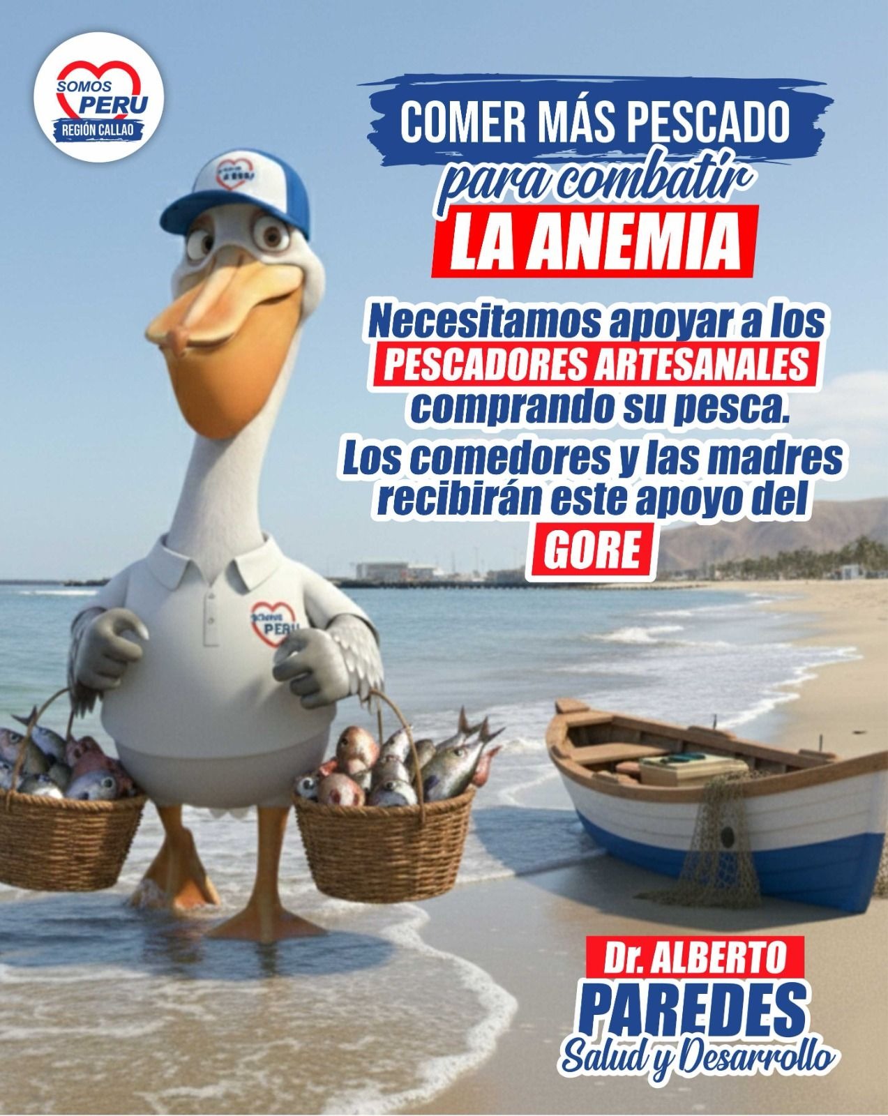 Comer más pescado para combatir la anemia — Pescadores artesanales — Comedores — GORE — Somos Perú